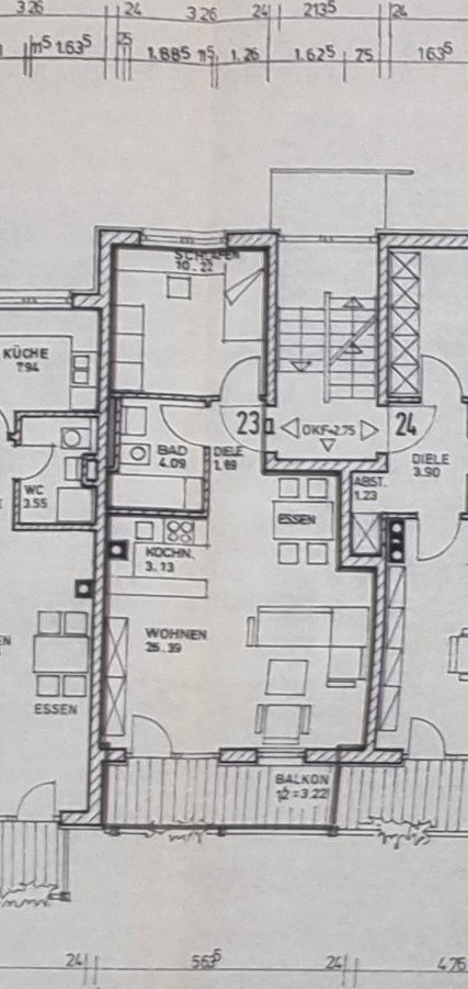 Grundriss Wohnung 23a