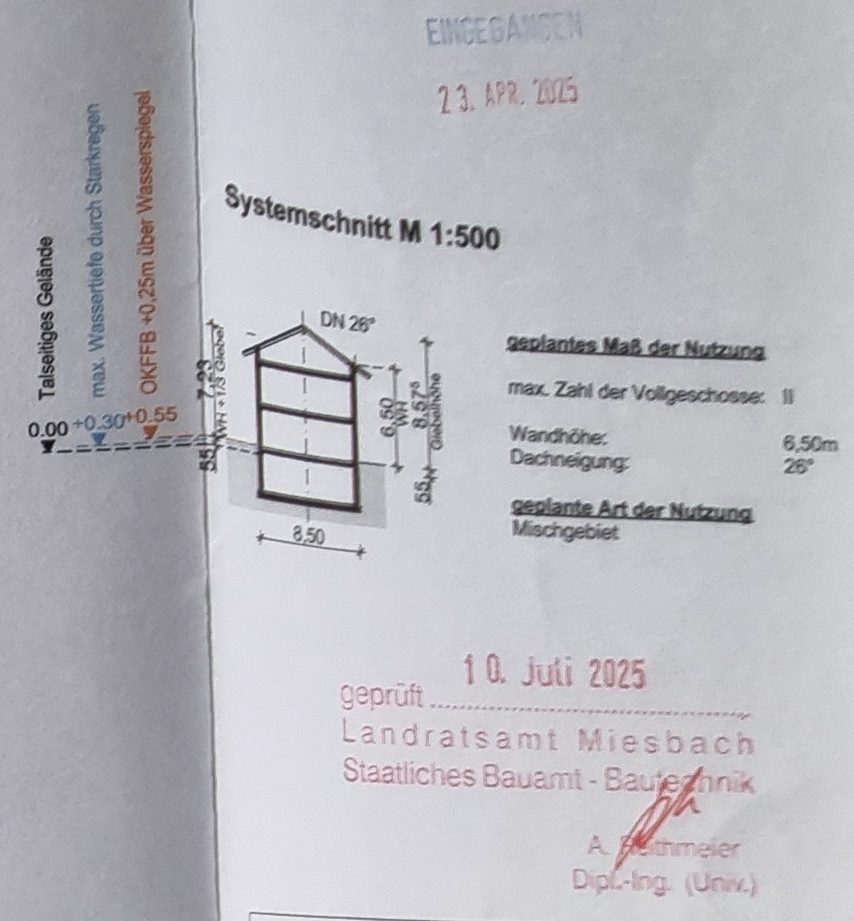 gen Vorbescheid Plan