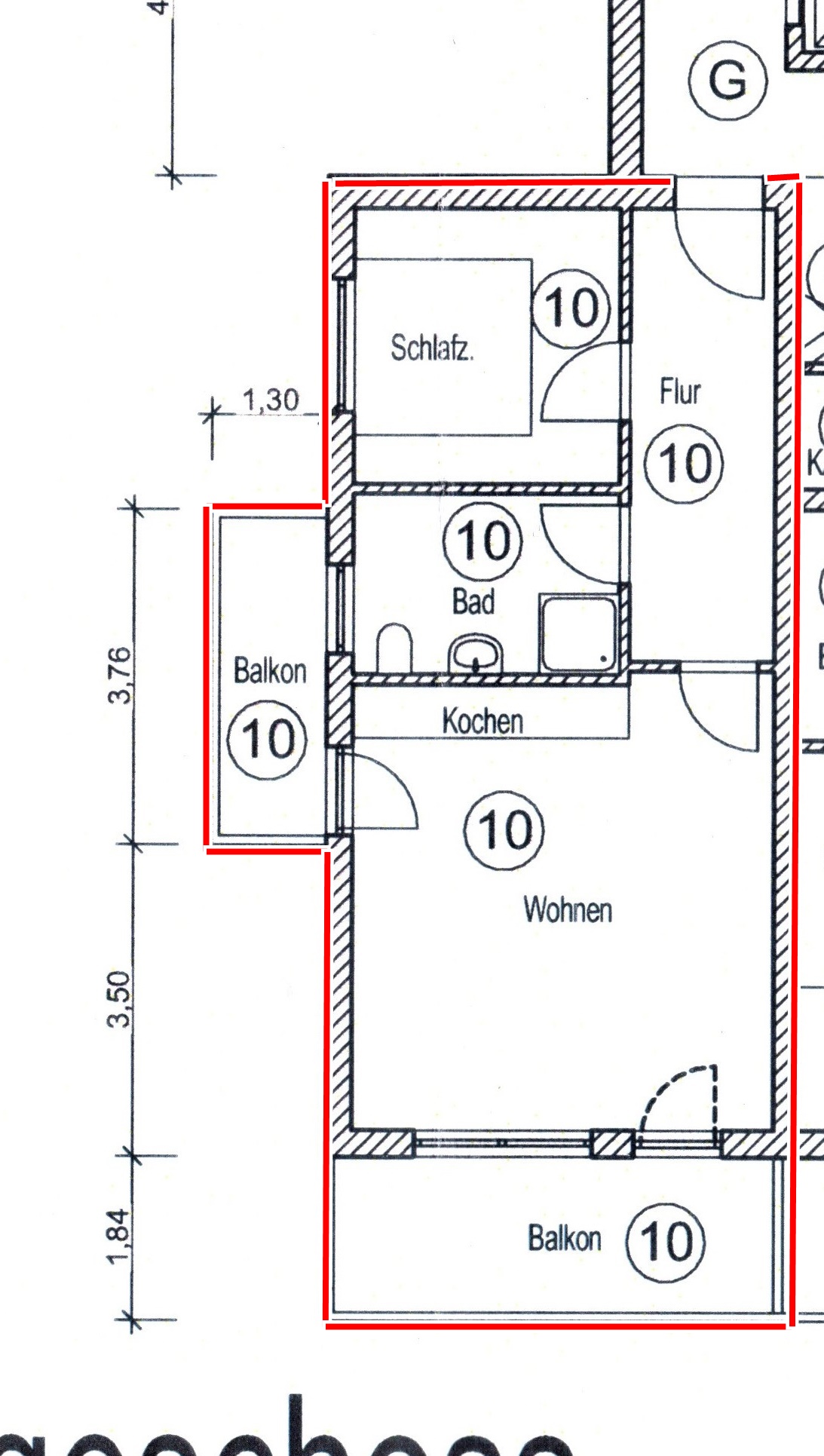 Grundriss OG W 10