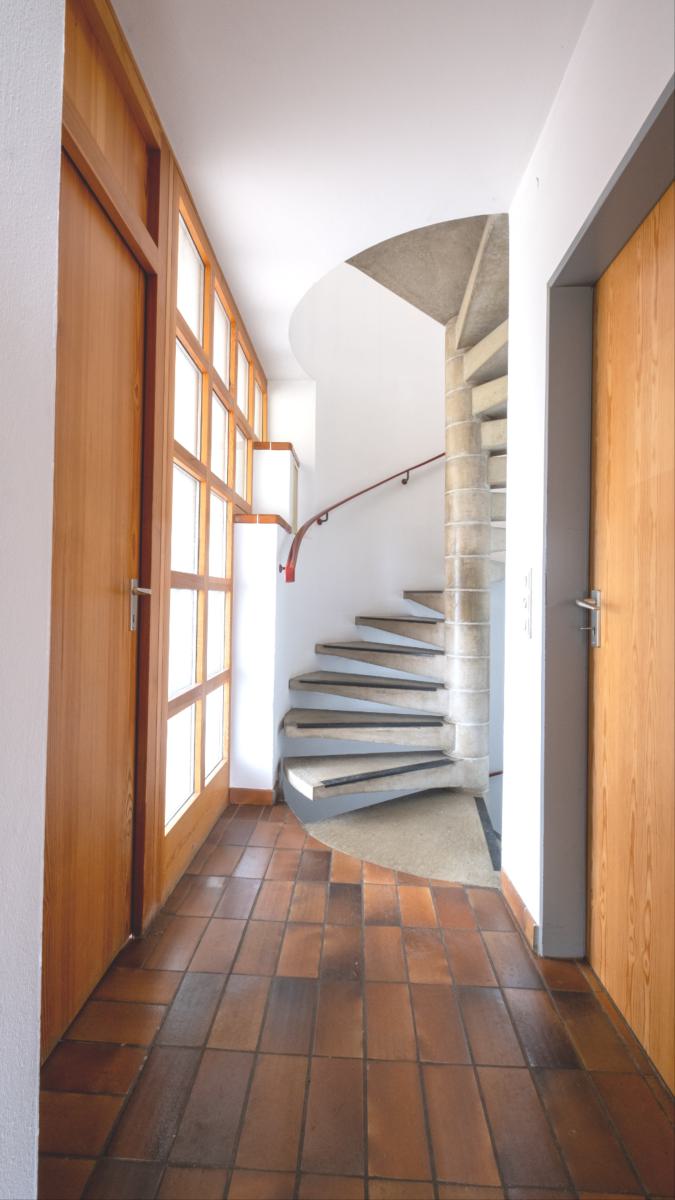 Stylische Wendeltreppe