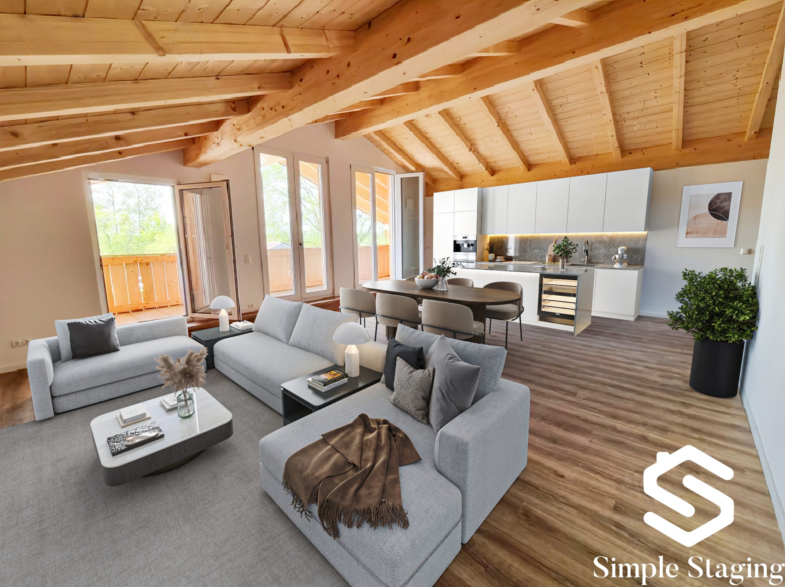 "Provisionsfrei für Käufer" Ruhige und großzügige 4 Zimmer DG Wohnung mit West-Loggia